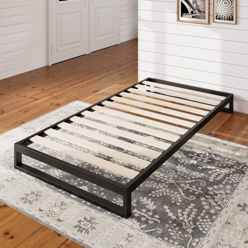 Hashtag Home Shanaia Low Profile Metal Bed Frame & Reviews Wayfair.co.uk
